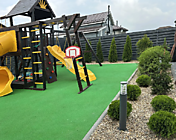 Детская площадка . Покрытие жидкая резина.