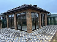 Строительство  Беседки, Мангальный печной комплекс , Мощение. КП "Палитра" Солнечногорский р-н.