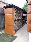 Дровник - металл- кедр.